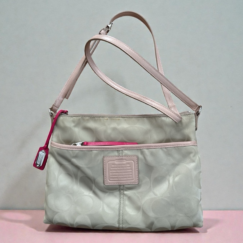 Coach Legacy Weekend Signature Nylon Hippie bag